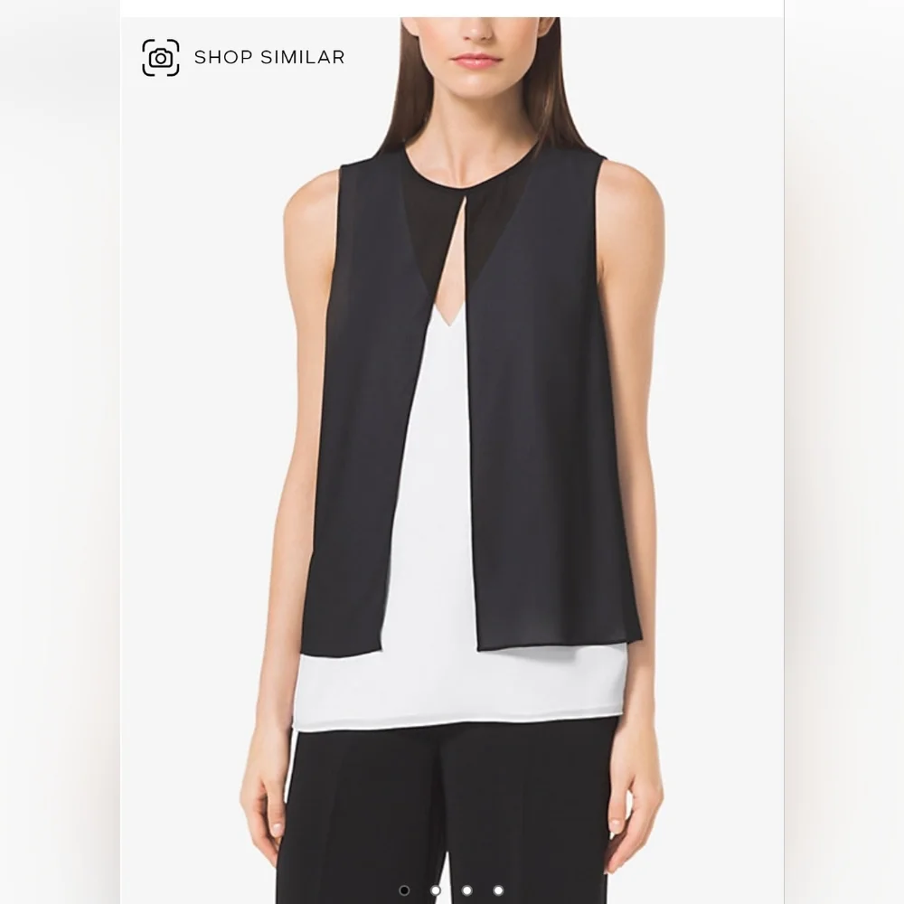 Michael Kors Double-Layer Tank Top size S